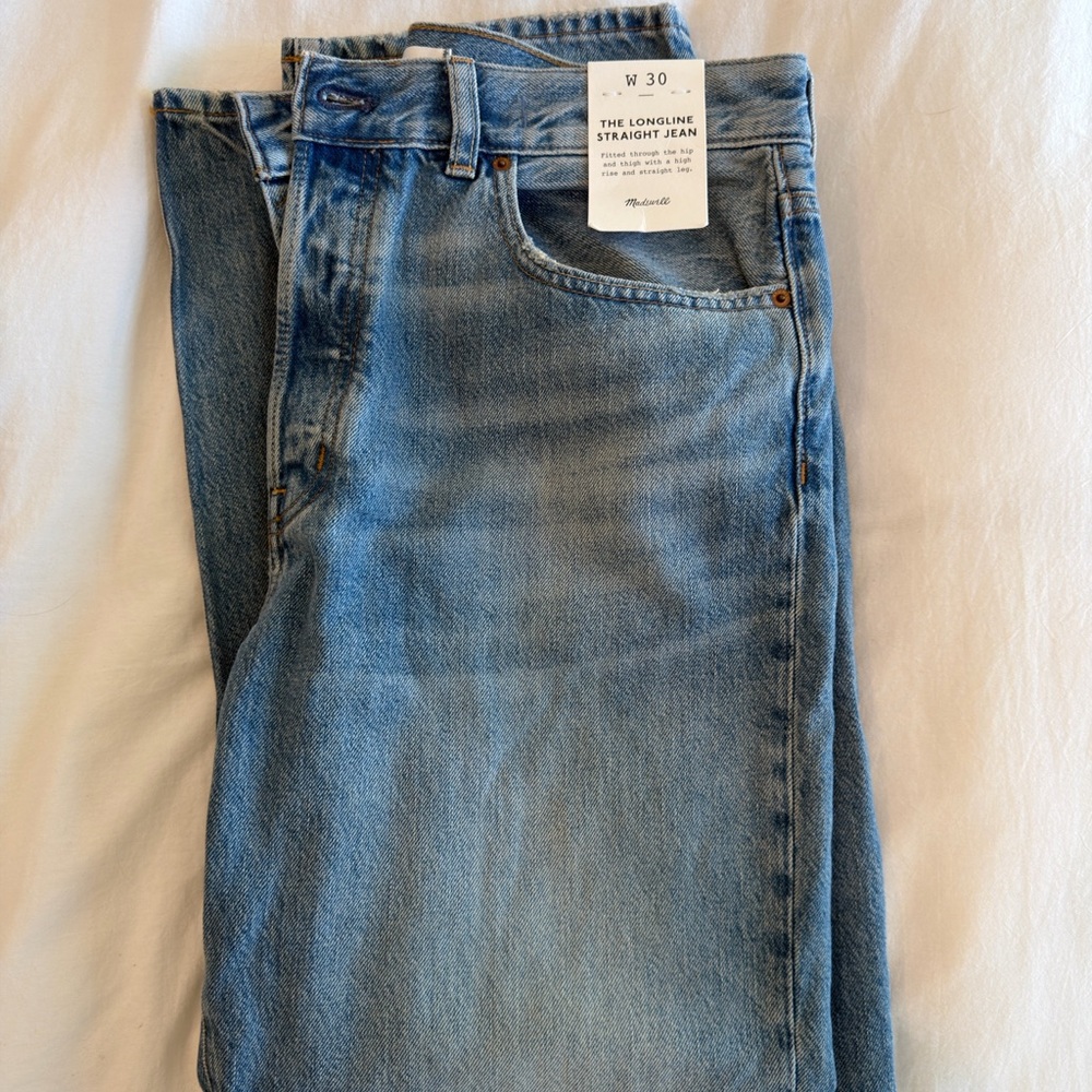 Madewell Women’s Straight Jeans - Light Blue Wash